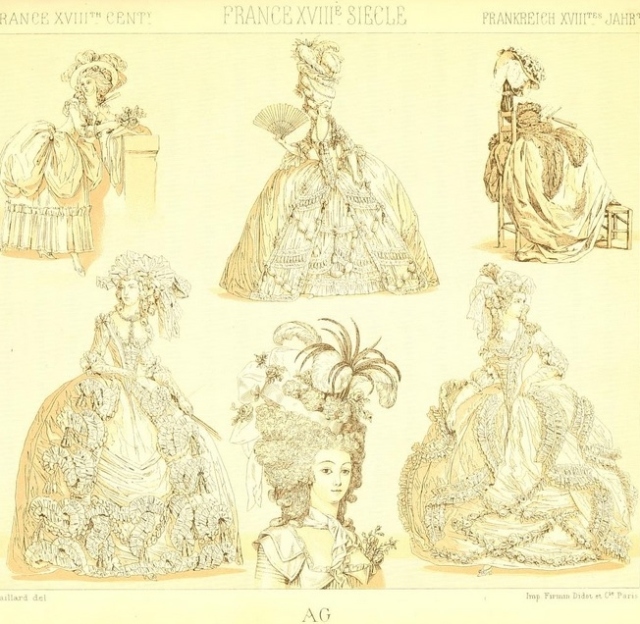 French 18th century fashion from Le Costume Historique