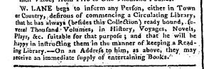 William Lane - Star , Friday, October 28, 1791