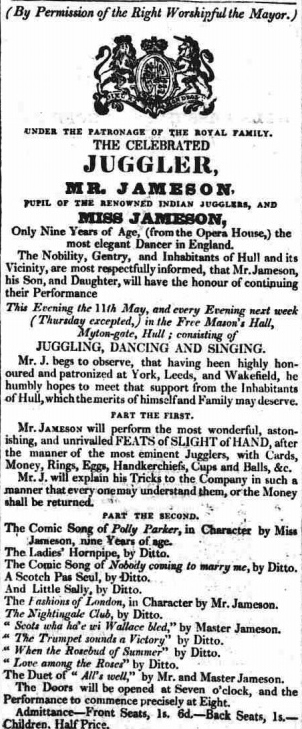 Hull Advertiser and Exchange Gazette, 11th May 1821.