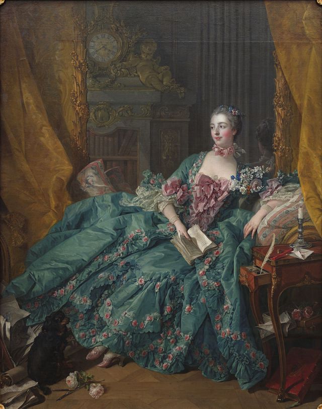 Madame de Pompadour by François Boucher, 1756.