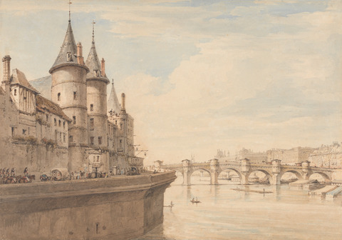 The Conciergerie, Paris, by Henry Edridge,. Courtesy of The Yale Center for British Art