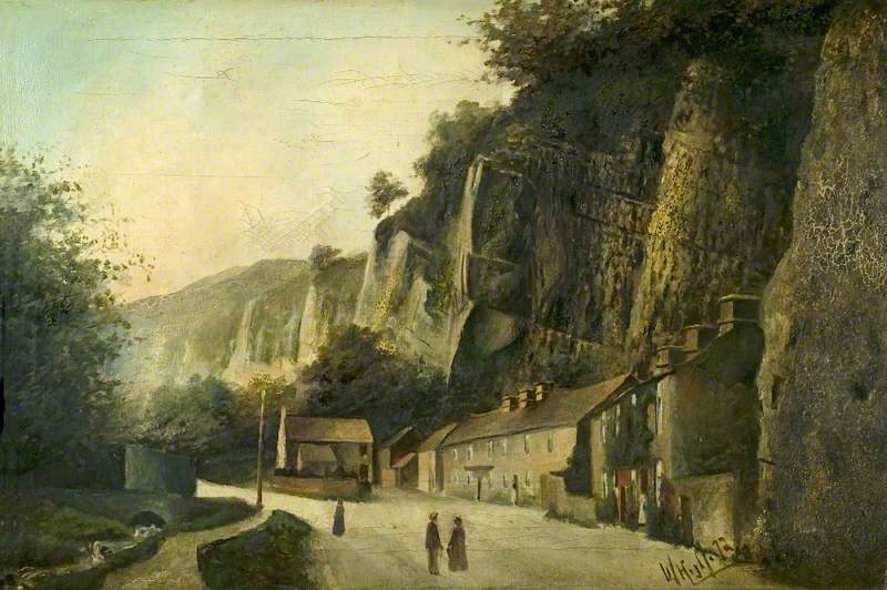 Lover's Leap, Eyam, Derbyshire, Looking West, 1890s by William Highfield (1870-1957), Courtesy of Eyam Museum