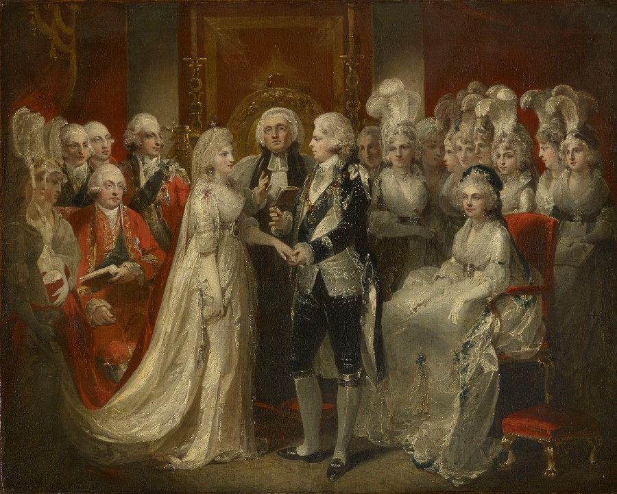 The Marriage of George IV when Prince of Wales by Henry Singleton, 1795.