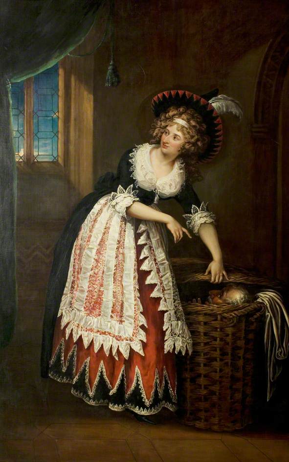Mary Stephens Wells, née Davies (1762–1829), as Mrs Page (from The Merry Wives of Windsor) by William Hamilton. Royal Shakespeare Company Collection