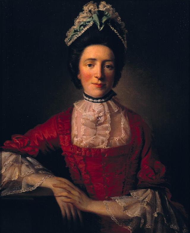 Miss Ramsay in a Red Dress c.1760-5 by Allan Ramsay. Believed to be one of Ramsay's two sisters, Janet or Catherine.