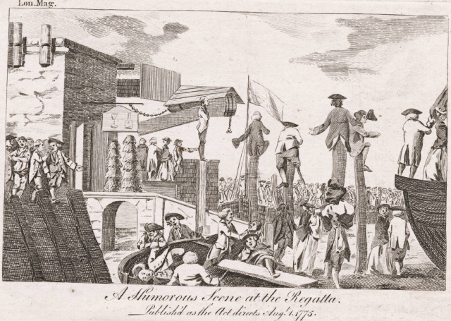 A humorous scene at the regatta, 1775