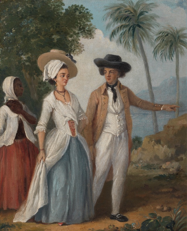Planter and his wife, attended by a servant c1780. Yale Center for British Art