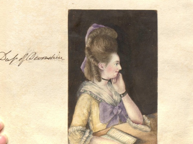 Duchess of Devonshire, sketch by Thomas Orde, 1st Baron Bolton. Courtesy of North Yorkshire Archives