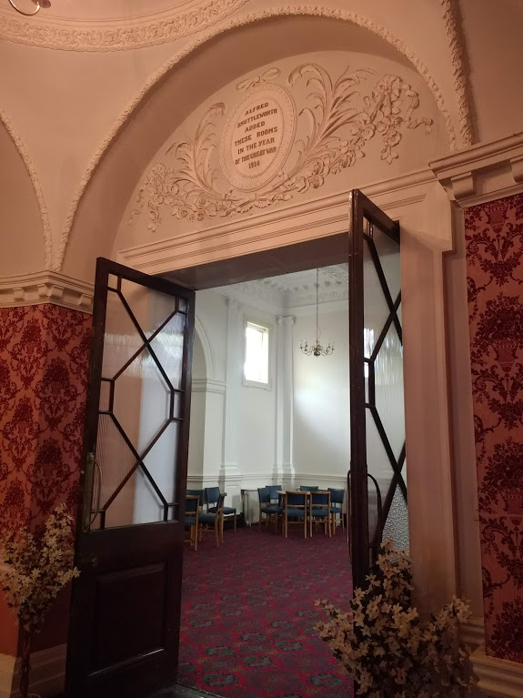 Interior of the Lincoln County Assembly Rooms; looking through into the original 1745 building from the frontage added in 1914. Photo © Joanne Major