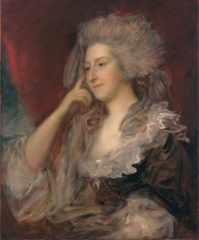 Mrs. Maria Anne Fitzherbert Thomas Gainsborough - 1784. Fine Arts Museums of San Francisco - Legion of Honor (United States - San Francisco, California)