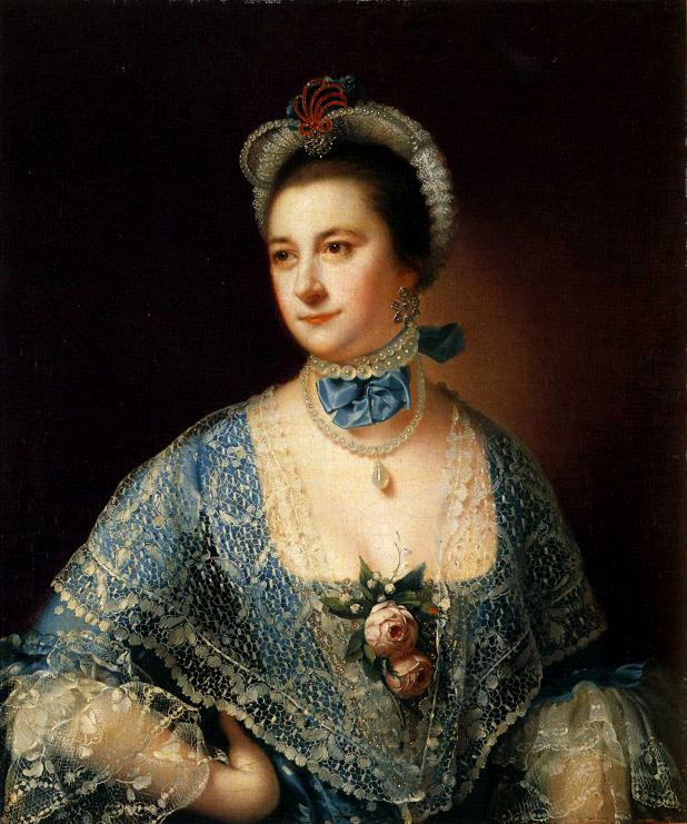 Mrs Charles Lindegren' (Sarah) by Joseph Wright of Derby. Philadelphia Museum of Art