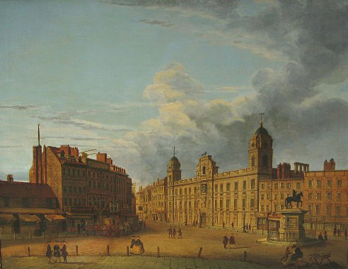 Old Palace Yard and Westminster House 1780 by Joseph Paul. Courtesy of John Bennett Fine Paintings